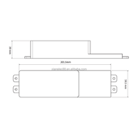 Placa de Control para Lavadora LED WS-3500 |   Módulo de Pantalla Táctil de 5 Teclas (203.5x59.5x39mm) para Máquinas Motorizadas Universales