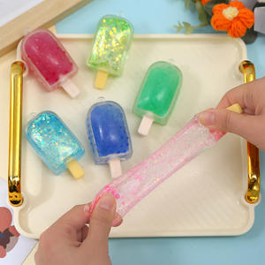 Juguete de verano para apretar en forma de paleta de hielo simulada para estudiantes, alivio del estrés para uso en el aula, colgante blando de goma TPR - Product Image 4