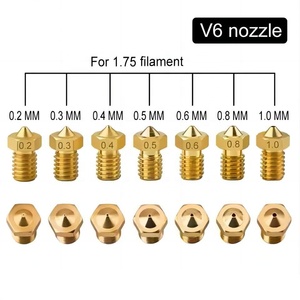 Accessoires pour imprimante 3D E3DV5/ V6 M6 1.75mm 3mm Buse en laiton - Product Image 3