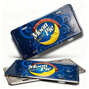 <span class=keywords><strong>Plaque</strong></span> d'<span class=keywords><strong>immatriculation</strong></span> en aluminium 3D <span class=keywords><strong>personnalisée</strong></span> en relief, style rétro nostalgique, thème bonbons, chocolat, guimauves, snacks, diner, fontaine à soda, décor étanche - Product Image 1