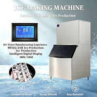 Machine à glaçons transparents 800 kg/24h, machine à glaçons commerciale pour l'hôtellerie et les centres de villégiature