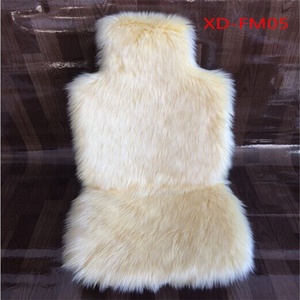 Housses de siège de voiture à cheveux longs en peau de mouton en fausse fourrure coussins de siège de voiture en fourrure synthétique - Product Image 2