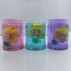 Venta Directa de Fábrica, Juguete Infantil Transparente, Sirena de Dibujos Animados, Botella Pequeña, 6 Colores, Slime de Cristal Anime - Product Image 1