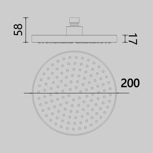 Водосберегающая насадка для душа, <span class=keywords><strong>8</strong></span> дюймов - Product Image 5