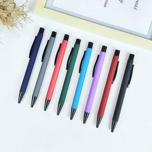 Matte Advertising Promotional <b>Pens</b> Wholesale Sports <b>Ballpoint</b> <b>Pens</b> Custom Logo Manufacturing 1.0mm Metal Blue/Black Ink USA - Product Image 2