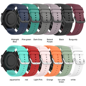 Correa de silicona suave Universal de 22 20mm para Samsung Galaxy Watch <span class=keywords><strong>6</strong></span> 5 4 banda de ajuste rápido de color para Huawei Watch 4 <span class=keywords><strong>Amazfit</strong></span> <span class=keywords><strong>GTR</strong></span> 3 - Product Image 2