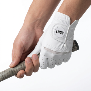 Vente en gros Cabretta Gants de <span class=keywords><strong>golf</strong></span> professionnels en cuir véritable avec logo personnalisé Main droite pour le sport et le cyclisme - Product Image 2