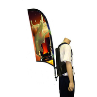 Sac à dos avec impression personnalisée pour l'extérieur, marketing promotionnel, publicité, plumes courantes, drapeau et bannière