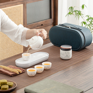 Juego de Té de Cerámica Guofeng Wenchuang Kung Fu, Estilo Chino, Tetera y Taza para Viajes al Aire Libre, Regalo Empresarial, Venta al Por Mayor - Product Image 4