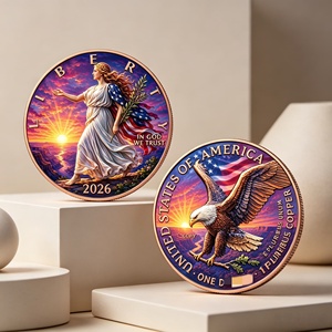 3D reliëf Liberty Eagle puur koperen herdenkingsmunt 1oz verzamelmedaille op maat gemaakte souvenir cadeau - Product Image 3