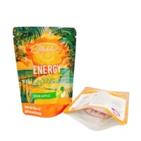 Pochettes de plastification support en plastique à impression numérique alimentaire Uo avec fermeture éclair pochette zippée de haute qualité imprimée sur mesure