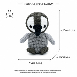 Boneka Natal Rajutan Tangan Bahan Poliester Bertema Kartun <span class=keywords><strong>Santa</strong></span> Claus Rusa Kutub Pohon Natal Hiasan Hadiah Meriah Lintas Negara - Product Image 2