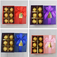 Emballage personnalisé, boîtes cadeaux pour chocolats truffés, 3, 6, 9 pièces, boîtes en papier écologiques, boîtes d'emballage dorées, luxe