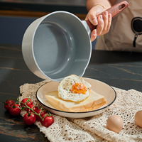 Ensemble de casseroles et poêles en céramique antiadhésive, batterie de cuisine antiadhésive, poêle à frire et casserole, marmite avec couvercle pour la cuisson