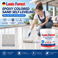 Peinture de sol en sable coloré époxy conforme RoHS pour garage, ciment et revêtements de sol commerciaux, auto-nivelante et anti-poussière