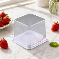 Plateaux à sandwichs avec couvercles, boîtes bento, boîtes à gâteaux, boîtes à cake pops, boîtes à gâteaux transparentes, boîtes bento transparentes pour gâteaux