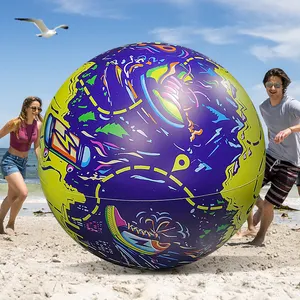 Ustom-pelota de playa gigante inflable, 150cm 200cm, con impresión de logotipo