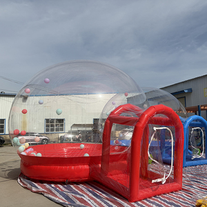 Plateforme de saut gonflable transparente en PVC pour enfants, matelas pneumatique pour aire de <span class=keywords><strong>jeux</strong></span> extérieure, fête dans la cour, gonflable - Product Image 1