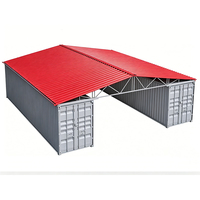 Techo de contenedor resistente a la intemperie, cubierta superior de contenedor de producción industrial robusta, kit de techo para contenedor de envío, almacén