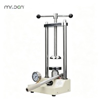 Prensa Hidráulica Dental Manual Mr.Den para Laboratorio de Prótesis con Manómetro