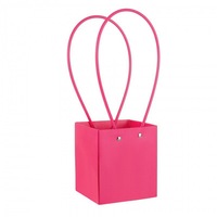 Sac en papier personnalisé pour bouquets de fleurs pastel avec longue poignée pour la Saint-Valentin, anniversaire, mariage, emballage cadeau
