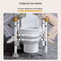 Vente directe de l'usine Hauteur réglable Salle de bain Barre d'appui de sécurité Personne âgée et handicapée Main courante de toilette antidérapante dédiée