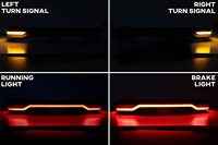Feu arrière de moto Tour Pak avec clignotants 12 Volts, étanche IP65, couleurs rouge et ambre pour HD Touring