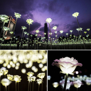 Lámpara Solar LED con Forma de Rosa para Jardín, Resistente al Agua IP65, Lámpara de Jardín para Exteriores, para Patio, Camino, Decoración de Jardín - Product Image 3