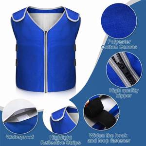 Chaleco Refrigerante para Hombre y Mujer para Clima Cálido, Chaleco Reflectante con 24 Bolsas de Hielo, Ropa Refrigerante para Trabajar en el Calor - Product Image 5