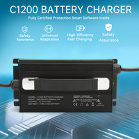 Chargeur de batterie lithium-ion électrique 58.8V20A C1200 avec protection OTP et OVP pour véhicules électriques