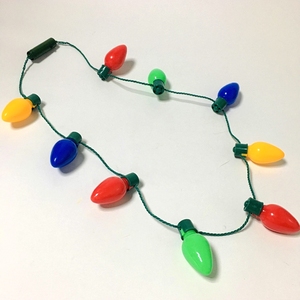 Christmas Lights Necklace 