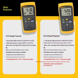 Termómetro de Contacto Digital Serie 50II, Termopar Tipo K 54, Medidor de Temperatura 52II, Tienda Oficial 53, Paquete de 80, China 50I - Product Image 4