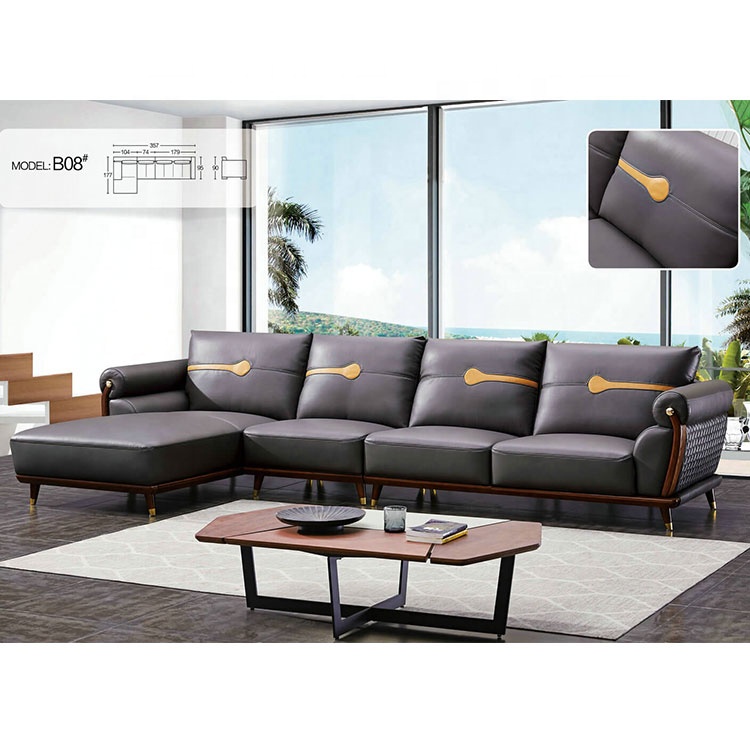 Дизайнерский комплект диванов godrej, новая модель комфортного дивана из натуральной кожи