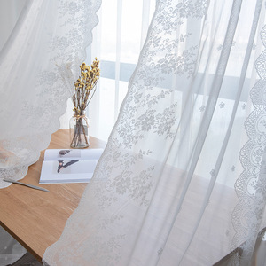 XinLan lusso <span class=keywords><strong>pizzo</strong></span> <span class=keywords><strong>francese</strong></span> tenda camera da letto balcone ricamato bianco tenda trasparente <span class=keywords><strong>per</strong></span> la casa - Product Image 5