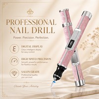 Perceuse à ongles électrique sans fil rechargeable, lime à ongles portable avec charge USB pour la maison et le salon, faible niveau sonore