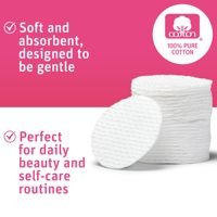Disques de coton ronds biodégradables, doux, organiques, jetables, pour le démaquillage du visage, personnalisables en pochette, pour les voyages