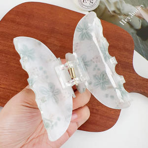 <span class=keywords><strong>Pince</strong></span> à <span class=keywords><strong>cheveux</strong></span> en acrylique imprimée en gros pour femmes, <span class=keywords><strong>pince</strong></span> à <span class=keywords><strong>cheveux</strong></span> en forme de <span class=keywords><strong>crabe</strong></span> tendance - Product Image 4