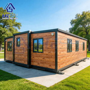 บ้านสำเร็จรูปสมัยใหม่ HeSHi แบบตู้คอนเทนเนอร์ ดีไซน์สี่เหลี่ยมผืนผ้า ตกแต่งภายนอกด้วยไม้ เหมาะสำหรับใช้เป็นสำนักงาน อาคารเคลื่อนย้ายได้ - Product Image 5