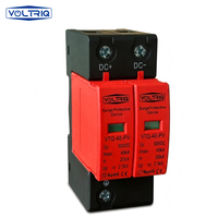 Parafoudres T2 SPD DC 1000V 600V 500V AC 275V 385V 20kA 40kA pour protection contre les surtensions et la foudre solaire photovoltaïque