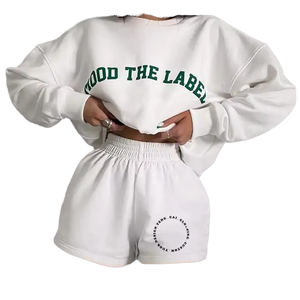 Sudadera con Capucha Personalizada para Mujer, Estilo Hip Hop, Cuello Redondo, Bordada, con Estampado Personalizado, Ropa Urbana Moderna - Product Image 1