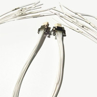 Connecteur Micro Rectangulaire ELT, Prise D-sub Série J30J Mâle 9 Broches Modèle J30JB2-9TJL90-300 300V 3A 5000M Câble de Communication