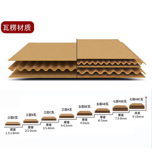 Carton ondulé extra rigide 250 g/m² K3A épaisseur 0,5 mm pour artisanat DIY, fabrication de maquettes, matière première, origine Shanghai - Product Image 3