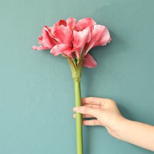 QSLH-AFE973 Décorations <span class=keywords><strong>De</strong></span> Mariage Soie <span class=keywords><strong>Amaryllis</strong></span> Bulbes Artificiel <span class=keywords><strong>Amaryllis</strong></span> Fleur À Vendre - Product Image 6