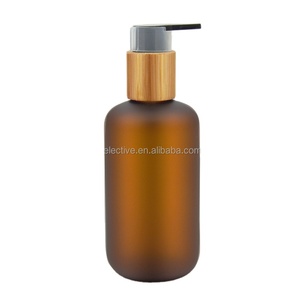 Bottiglia vuota della lozione di compressione dell'imballaggio dello spruzzo di plastica di riciclaggio dell'animale domestico glassato ambra 250ml - Product Image 1