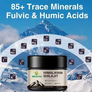 Complément de résine de Shilajit purifiée 500 mg en marque blanche OEM/ODM pour stimuler l'énergie, antioxydant, anti-inflammatoire - Product Image 3