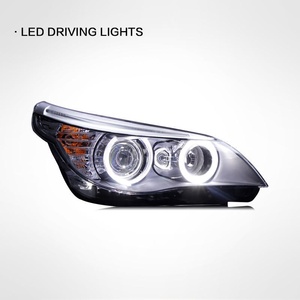 Gruppo <span class=keywords><strong>Fari</strong></span> LED <span class=keywords><strong>Angel</strong></span> Eye per BMW Serie 5 E60 2003-2010, Modelli 523 530, Upgrade Lenti Modificate, Sostituzione <span class=keywords><strong>Fari</strong></span> Anteriori - Product Image 2