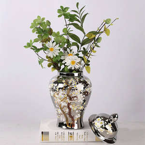 Jarrón de Jengibre de Cerámica de Lujo para Almacenamiento en la Sala de Estar, Florero para Bodas en Hoteles, Jarrones Modernos de Cerámica y Porcelana - Product Image 2