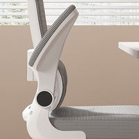 Chaise de bureau exécutive moderne, hauteur réglable, accoudoirs, dossier en maille, design minimaliste, pour bureau à domicile, salon, école, atelier