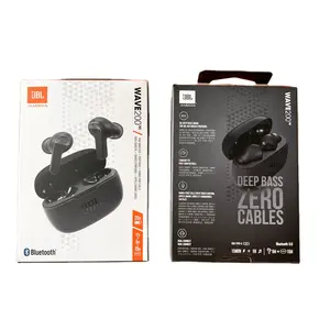 Authentic Wave200 TWS true wireless Bluetooth earphones with dual in ear deep bass gaming W200 call earplugs