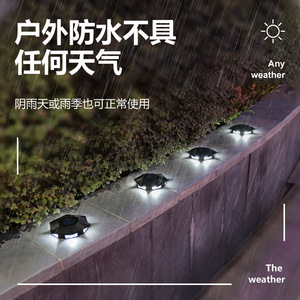 Solar Powered Outdoor Garden <b>LED</b> Ground <b>Light</b> Waterproof Landscape Decorative Inground Pathway Stair Lighting - Product Image 5